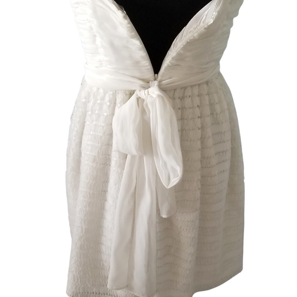 NWT Jill Stuart White Strapless Mini Cocktail Prom Sweet 16 Dress - Picture 5 of 15